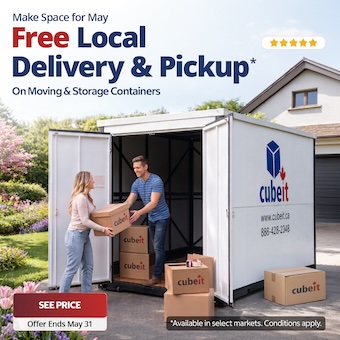 Cubeit Portable Storage Promotion